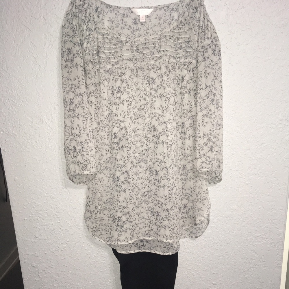 Lauren Conrad sheer blouse Medium